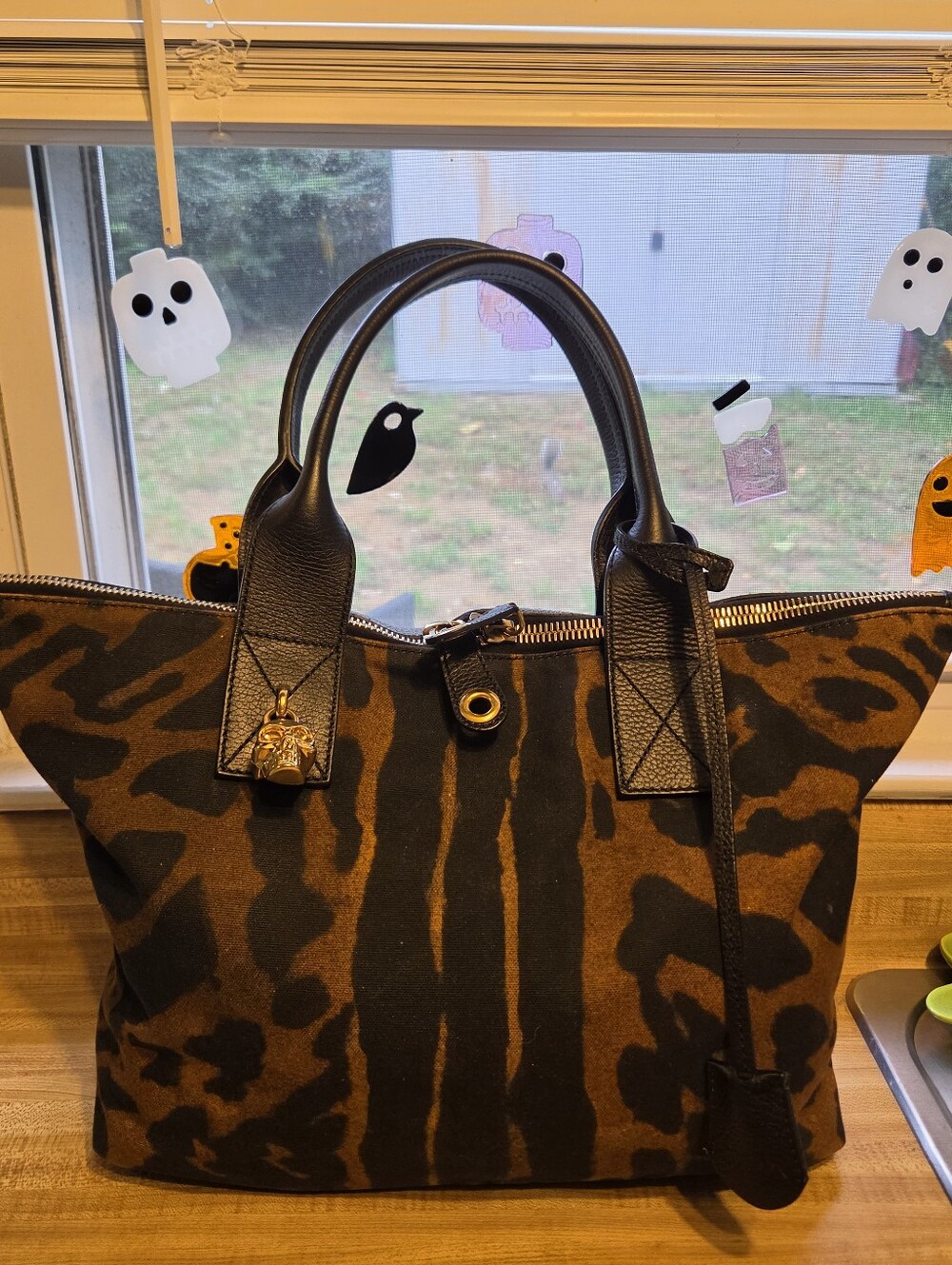 Alexander McQueen LIKE NEW Animal Print Tote RARE & Dustbag
